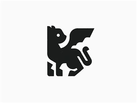 Flying creature animal logo - credit: @anhdodes by Anh Do - Logo Designer on Dribbble