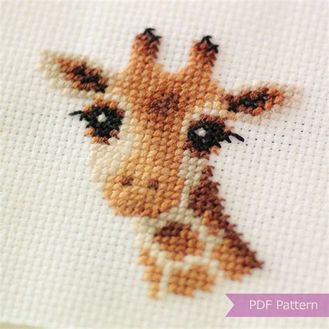 Giraffe cross stitch pattern PDF bundle - Giraffe - Instant download - Small | Cross stitch ...