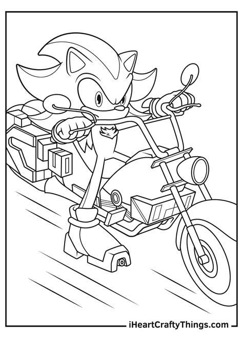 Shadow The Hedgehog Coloring Pages (Updated 2021)