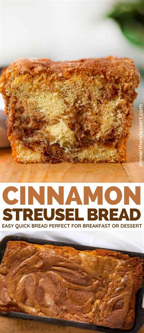 Cinnamon Streusel Bread Recipe - Dinner, then Dessert