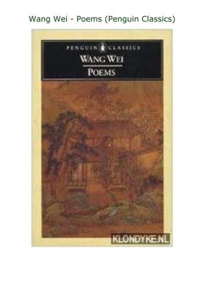 PDF Download Wang Wei - Poems (Penguin Classics)