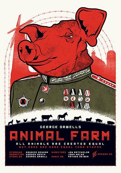 "Animal Farm Movie Poster" Posters by HAZZAH | Redbubble