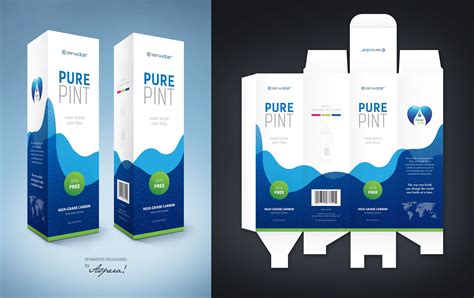 ZENWATER Packaging Product design by Aspera | Đóng gói thực phẩm, Đóng gói, Thiết kế