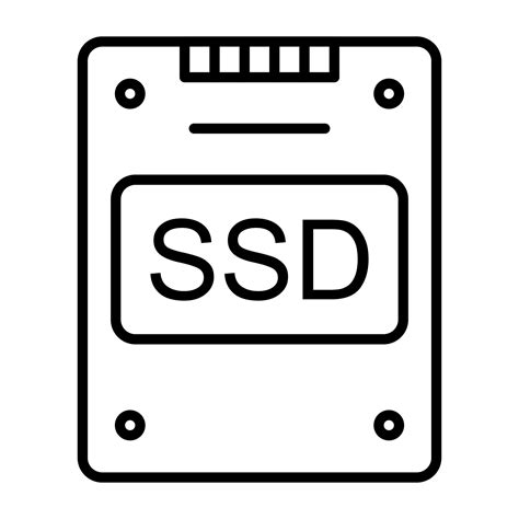 Ssd Line Icon 4575570 Vector Art at Vecteezy