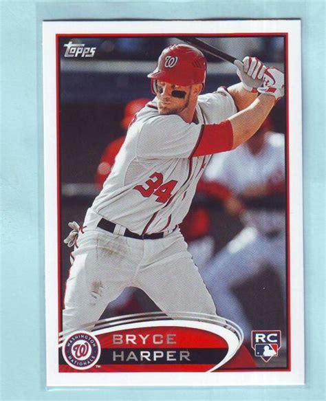 Free: 2016 Topps REPRINT Bryce Harper Rookie REPRINT Baseball Card # A65-BH Nationals - Sports ...