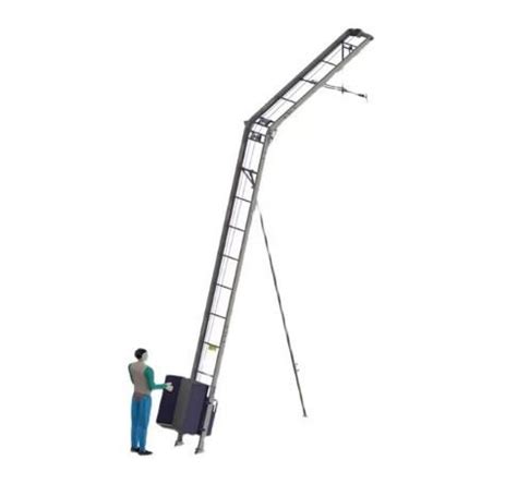 Brand New 10m 32FT Aluminum Alloy Hoisting Ladder Solar Panel Lift Hoisting Lift for Solar ...