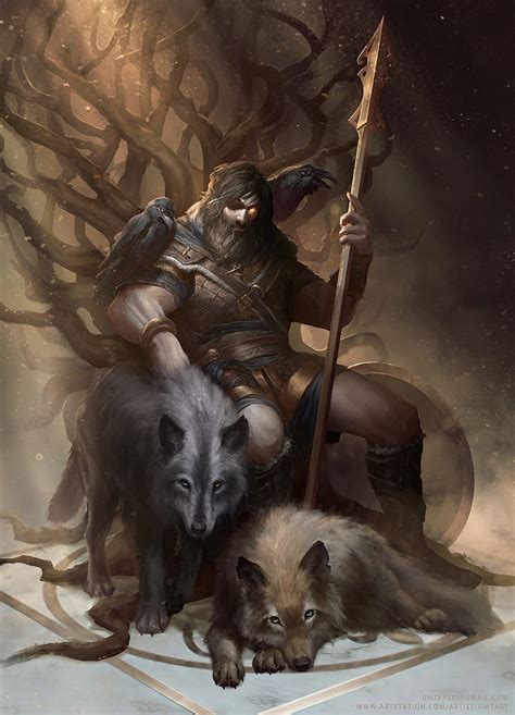 Odin, heroes, mythology, HD phone wallpaper | Peakpx