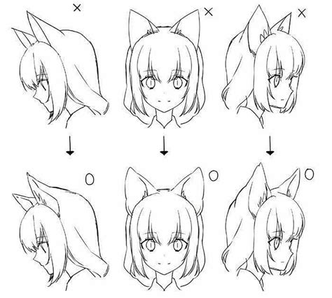 @art_reference_tips on Instagram: “Nobody: Me: DO's & DON'Ts for anime cat ears . Credit to ...