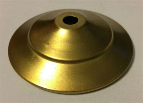 New 3 1/4" Solid Spun Brass Vase Cap, Lamp Cap, Unfinished Brass, 1/8 ...