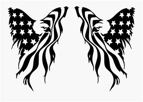 Eagle With Flag Svg , Free Transparent Clipart - ClipartKey