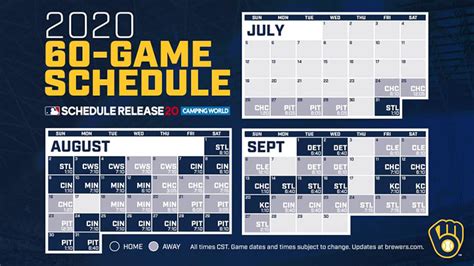 Here’s the 2020 Milwaukee Brewers schedule | Milwaukee Record