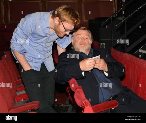 Brendan Gleeson and son Brian Gleeson at The Olympia Theatre to ...