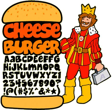 Cheeseburger Font - FontSpace