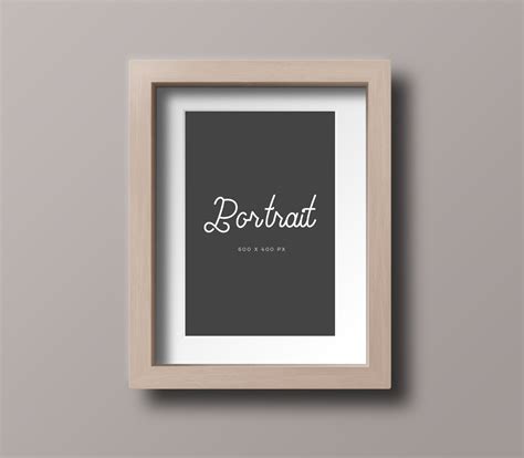 Free Wooden Photo Frame Mockup PSD Files (Landscape & Portrait) - Good ...