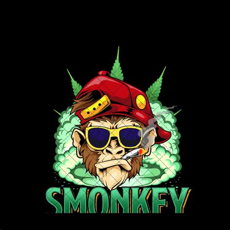 Pictures cool monkey smoking weed Common Smoke Pot PNG funny | Etsy