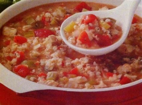 Tomato & Chicken Rice Soup Recipe | Just A Pinch Recipes