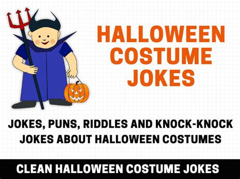 Halloween Costume Jokes - Clean Halloween Costume Jokes for Kids