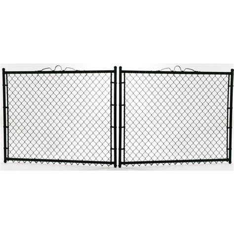 4-ft H x 12-ft W Vinyl-Coated Steel Chain Link Fence Gate in the Chain ...