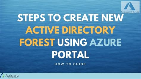 Steps to create New Active Directory forest using Azure Portal - YouTube