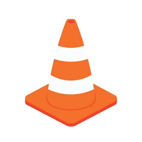 Traffic Cone Icon Clipart in Animated Cartoon Vector Illustration 15715525 Vector Art at Vecteezy