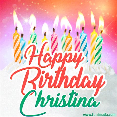 Happy Birthday Christina GIFs - Download on Funimada.com