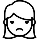 Sad girl | free vectors | UI Download