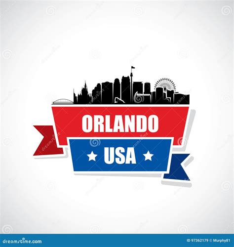 Orlando Skyline - Florida - Vector Illustration Stock Vector ...