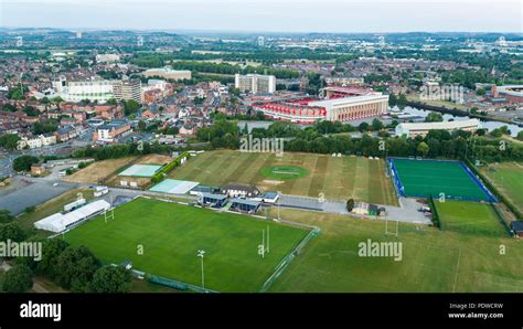 Nottingham Stadiums From The Air Stock Photo - Alamy