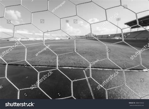 Soccer Net Soccer Stadium Black White Stock Photo 388419433 | Shutterstock