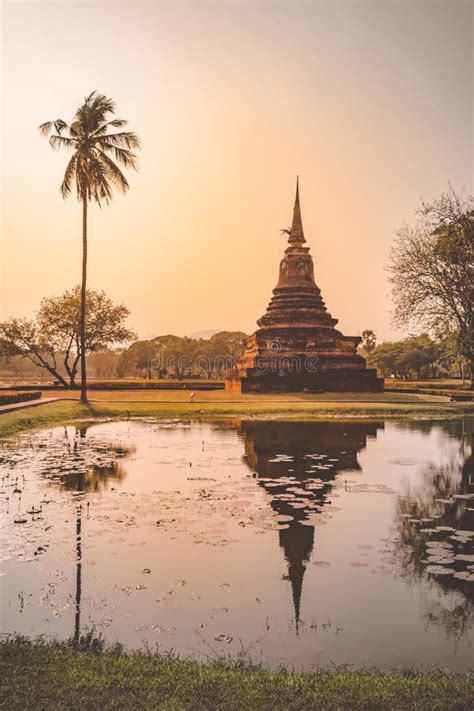 Ancient Si Satchanalai Historical Park Stock Image - Image of park ...