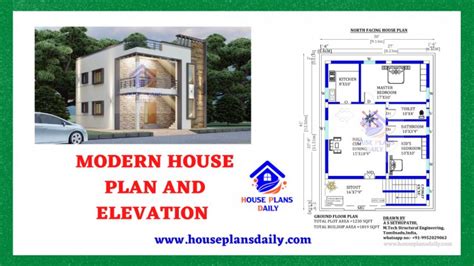 Modern House Plan and Elevation | Low Cost Home Design - House Designs ...