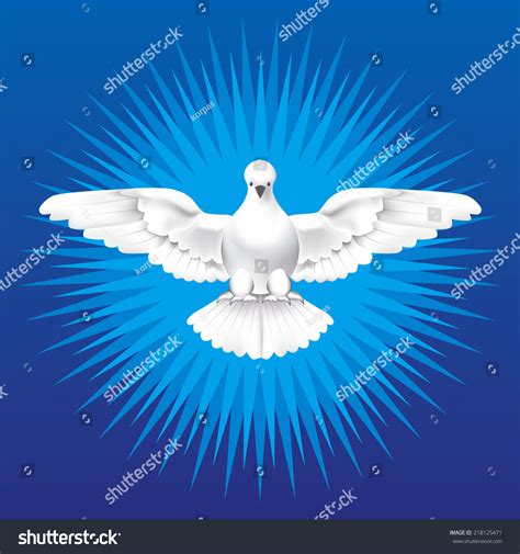 Holy Spirit White Dove Holy Spirit Stock Vector (Royalty Free) 218125471 | Shutterstock