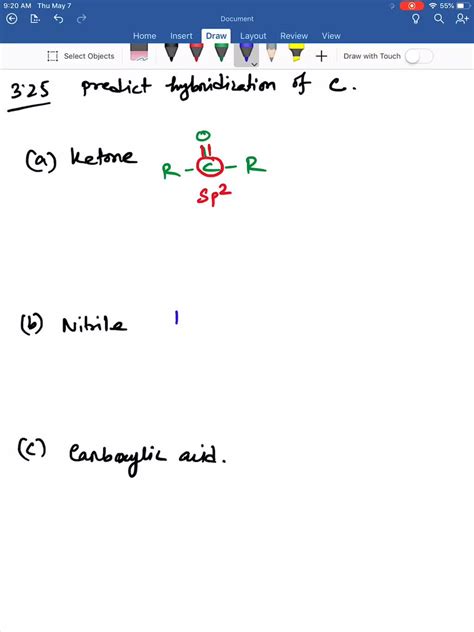 SOLVED:A Predict the hybridization at each carbon atom in each of the following molecules. (a ...