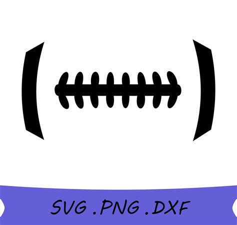 Football Laces Svg, Football Outline, Football Stitch Images For Cricut ...