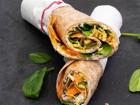 Colorful Vegetable Wraps with Cottage Cheese recipe | Eat Smarter USA