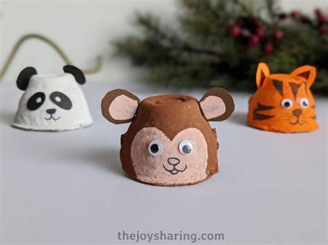 Egg Carton Animal Crafts for Kids #thejoyofsharing #animalcrafts # ...