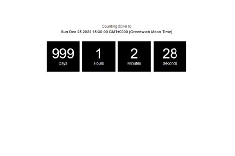 DEMO - Countdown Clock Timer Widget - Webflow