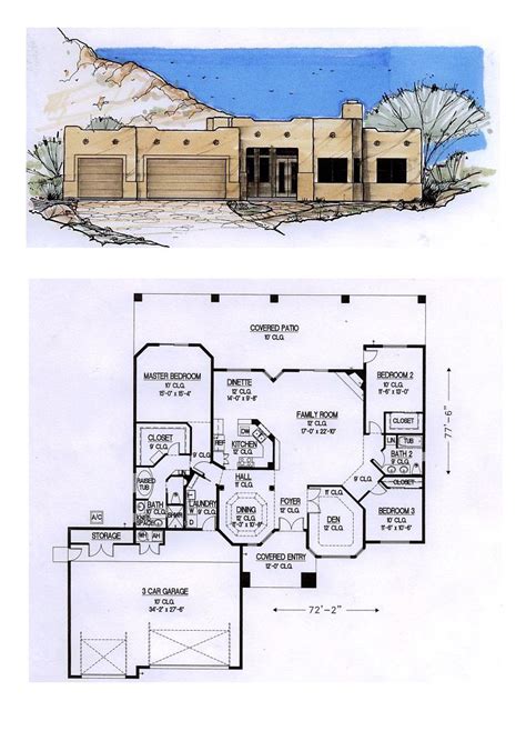 Small Santa Fe Style House Plans - House Decor Concept Ideas