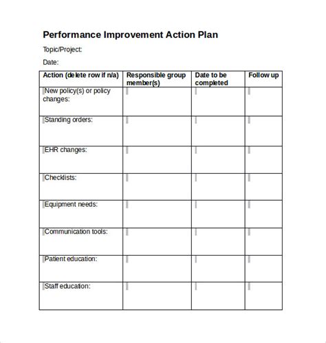 FREE 17+ Sample Project action Plan Templates in PDF | MS Word