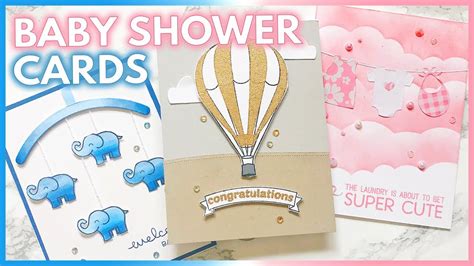 3 ADORABLE DIY BABY SHOWER CARD Ideas | Handmade Baby Cards - YouTube