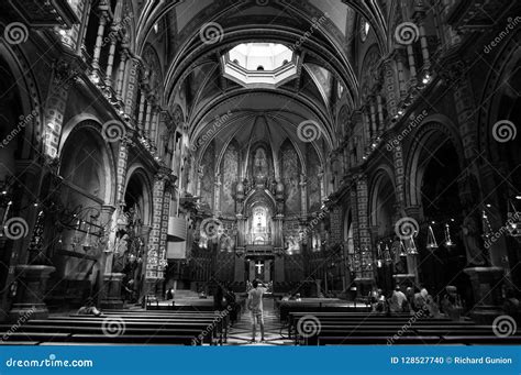 Inside the Montserrat Monastery in Montserrat Spain Editorial Image - Image of religion ...