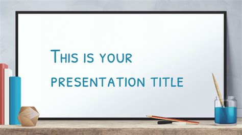 Education Whiteboard. Free PowerPoint Template & Google Slides Theme