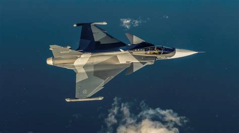 Saab Unveils Gripen E In Brand New Splinter Color Scheme - The Aviationist