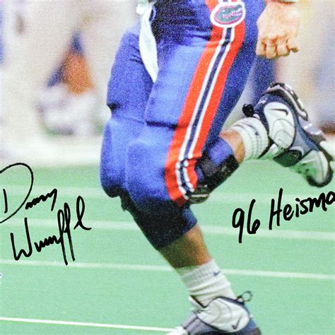 Danny Wuerffel Florida Gators Autographed Signed 20x24 Canvas - Running ...