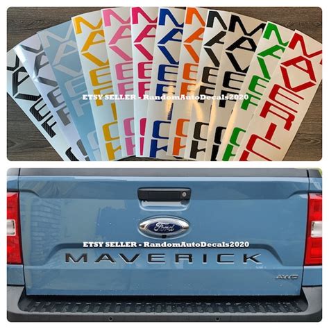 Ford Maverick Tailgate Decals 2022 2023 Truck - Etsy