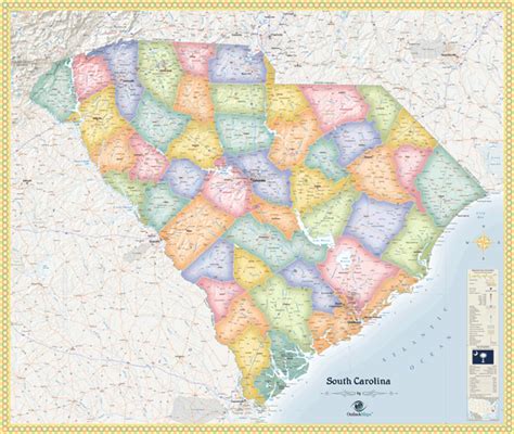 South Carolina Political Map