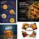 Food digital menu template for Restaurants or cafe bar only in $15 - MasterBundles