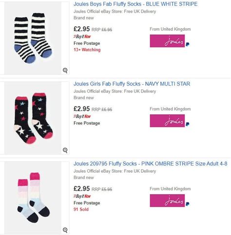 Joules ebay Outlet Up To 80% Off Clearance - Prices from £1.95 Delivered