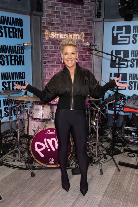 Pink - "The Howard Stern Show" at SiriusXM Studios in NYC 02/22/2023 • CelebMafia