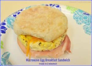 Microwave Egg Breakfast Sandwich - The Grateful Girl Cooks!